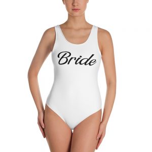 white bride swimsuit