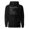 Examples of Words of Affirmation Love Language Hoodie - Black