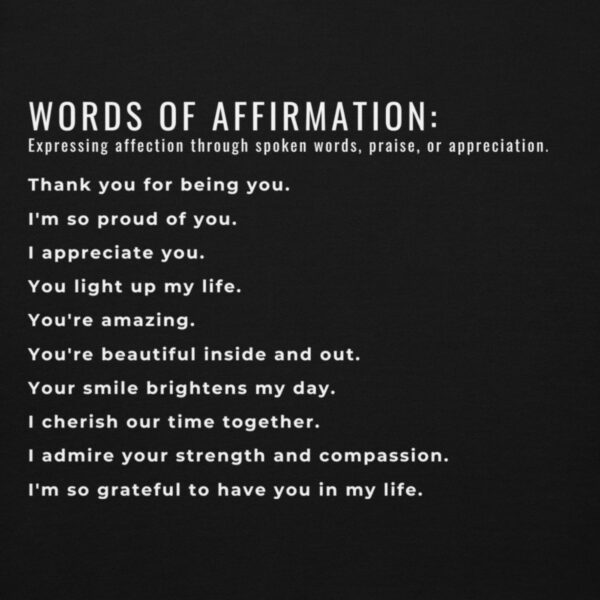 Words of Affirmation Love Languages Examples