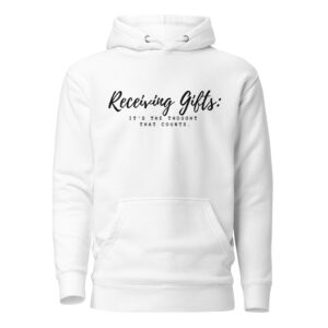 Love Language Receiving Gifts Hoodie - White