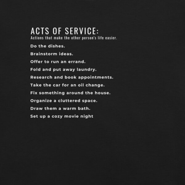 Acts of Service Love Language Examples T-Shirt